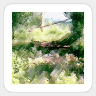 Sparkling abstract forest Sticker